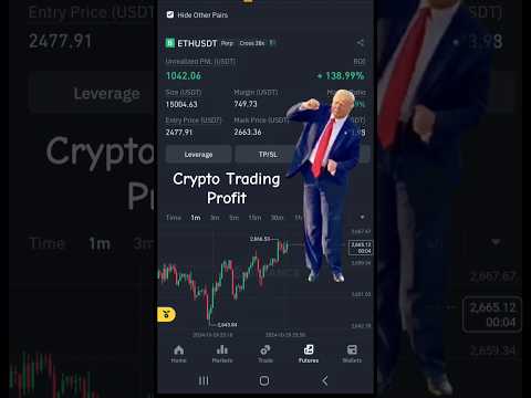 Trump dance over victory | $1100 Profit in Binance Trading #trading #cryptotrading #ethereum