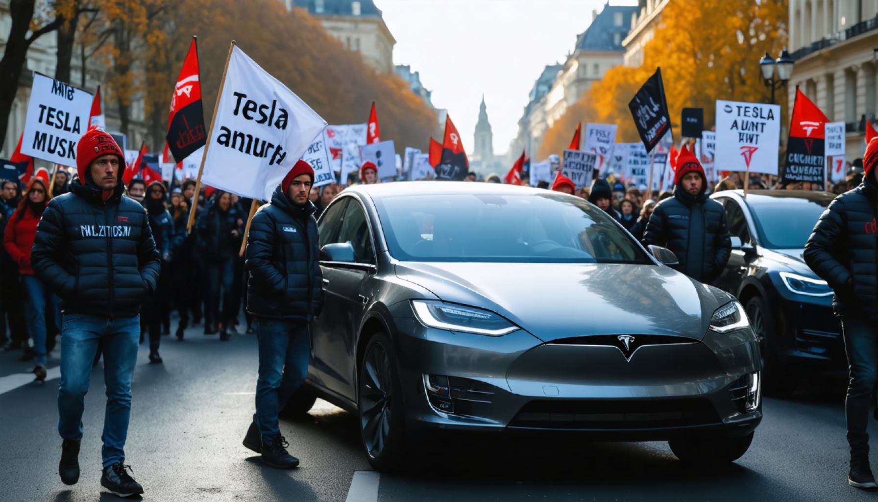 The Global Uproar Against Tesla: Anti-Musk Protesters Take Action